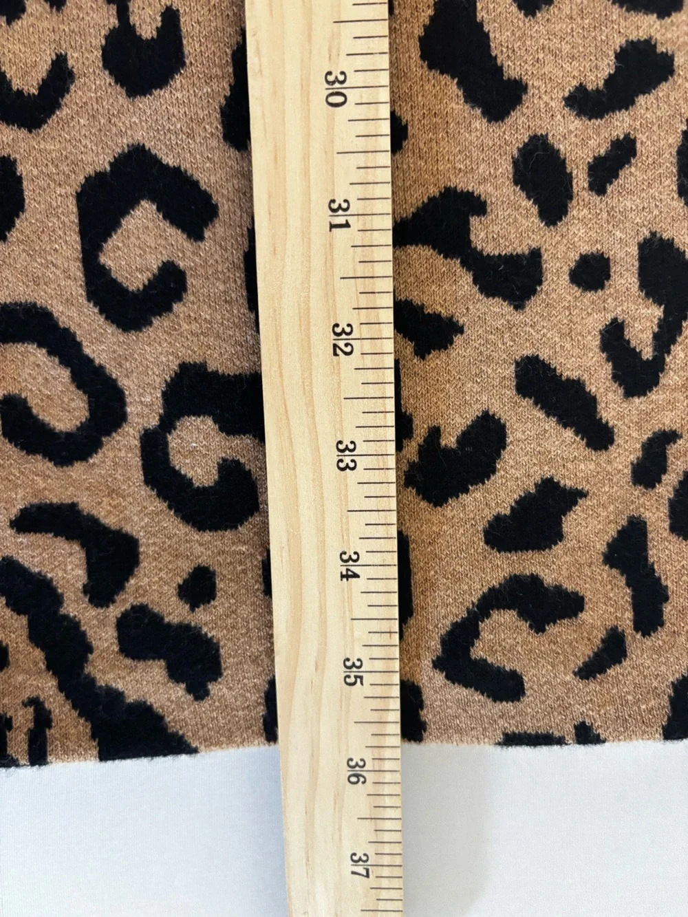 J.Crew Leopard Wool Blend Sweater Dress Brown Black Size S